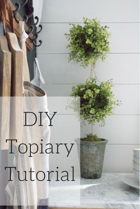 Wire Topiary Frames Diy, Lemon Topiary Diy, How To Make A Topiary Tree Diy, Porch Topiary Ideas, Diy Topiary Trees Front Doors, Diy Topiary Trees, Tabletop Topiary, Diy Topiary, Floral Topiaries