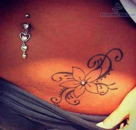 Single point piercings bring a bit of sexy glam to a hip tattoo and belly button piercing. #dermalpiercings #tattooideas #tattoos #piercings Mutterschaft Tattoos, Hip Piercing, Microdermal Piercing, 4 Tattoo, Cool Piercings, Piercings Unique, Dermal Piercing, Cute Piercings, Piercings And Tattoos