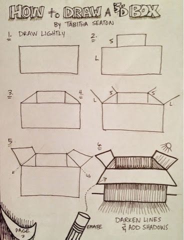 Struktur Teks, Draw A Box, 강아지 그림, 3d Drawings, Middle School Art, Drawing Practice, Drawing Lessons, Drawing Skills, Chiaroscuro