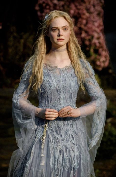 Hair, Disney, Blonde Hair, Aurora, Elle Fanning, Maleficent, Blonde, Blue