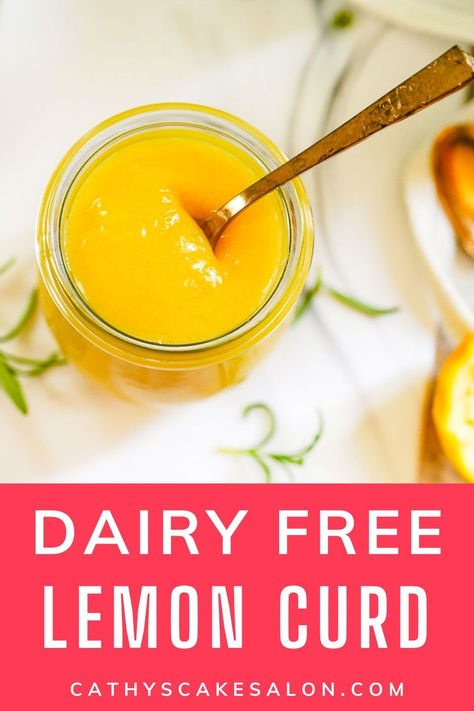 A jar of dairy free lemon curd. Dairy Free Lemon Pie, Dairy Free Lemon Tart, Dairy Free Lemon Curd, Lemon Curd Pie, Lemon Pies, Lemon Curd Tart, Pies And Tarts, Gluten Free Lemon Bars, Almond Flour Cakes