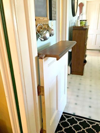 How to Make a Dutch Door DIY | Hometalk Internal Dutch Door, Swinging Half Door, Kitchen Half Door, Dutch Door Diy, Dutch Door Interior, Door Stopper Diy, Cleaning Marble Floors, Space Saving Doors, Dutch Doors