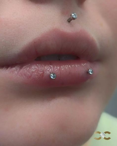 Double Ashley Piercing for our super cool client!  Find Ireland's largest collection of Fine Jewellery in-store at 7 D'Olier Street or online at our webstore, link in bio! Double Ashley Piercing Lip, Paired Vertical Labret, Double Ashley Piercing, Lip Piercing Ashley, Ashley Lip Piercing, Ashley Piercing, Curated Ears, Teen Actors, Lip Piercings