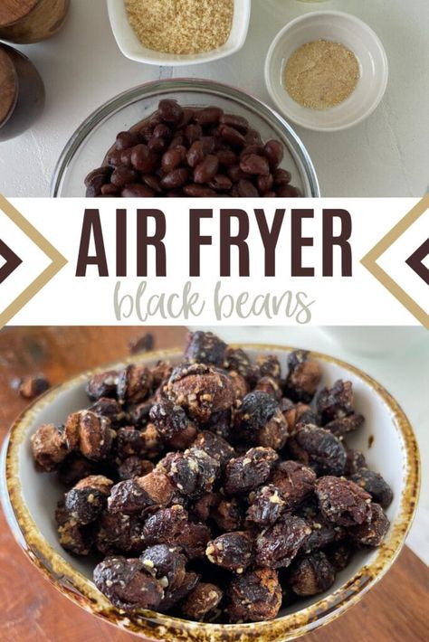 Air Fryer Black Beans are a Crispy Healthy Snack - Life is Sweeter By Design Black Beans Benefits, Nuwave Oven Recipes, Bean Snacks, Breakfast Crockpot Recipes, Crockpot Dessert Recipes, Black Bean Recipes, Electric Pressure Cooker Recipes, Weight Watchers Snacks, Crockpot Breakfast