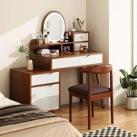 Organizers Girl Dresser Table Mirror Men Mobile Bedroom Dressing Table Wood Narrow Apartment Tocador Maquillaje Room Furniture - AliExpress Narrow Apartment, Girl Dresser, Mirror Man, Dresser Table, Bedroom Dressing, Bedroom Dressing Table, Table Mirror, Table Wood, Dressing Table