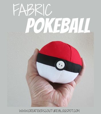 Create Kids Couture: Fabric Pokeball Free Sewing Pattern! Pokeball Pattern, Pokemon Crafts, Create Kids Couture, Box Dress, Pokemon Craft, Softie Pattern, Pokemon Party, Sewing Stuffed Animals, Kids Sewing