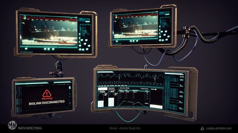 Sci Fi Computer Screen, Sci Fi Lighting, Cyberpunk Props, Sci Fi Computer, Architecture Drawing Presentation, Sci Fi Props, Spaceship Interior, Cyborgs Art, Sci Fi Tech