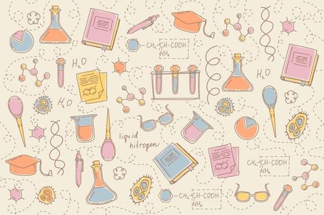 Hand drawn science education background | Free Vector #Freepik #freevector #background #hand #education #hand-drawn Science Pictures Aesthetic, Educational Wallpaper, Chemistry Wallpaper Backgrounds, Science Laptop Wallpaper, Chemistry Laptop Wallpaper, Chemistry Header, Science Pictures Art, Chemistry Aesthetic Wallpaper Laptop, Science Aesthetic Background