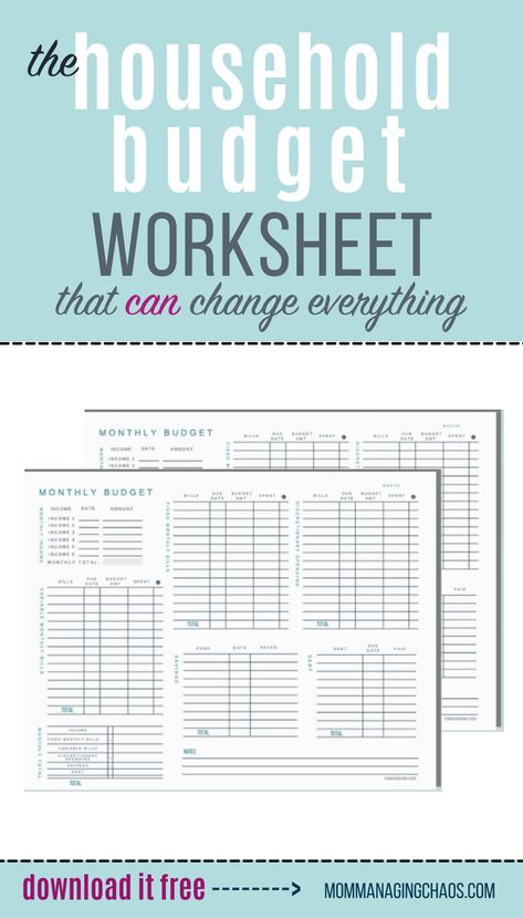 budget worksheet Household Budget Worksheet, Family Budget Spreadsheet, Budget Chart, Family Budget Template, Household Budget Template, Budgeting For Beginners, Weekly Budget Template, Excel Budget Spreadsheet, Budget Spreadsheet Template