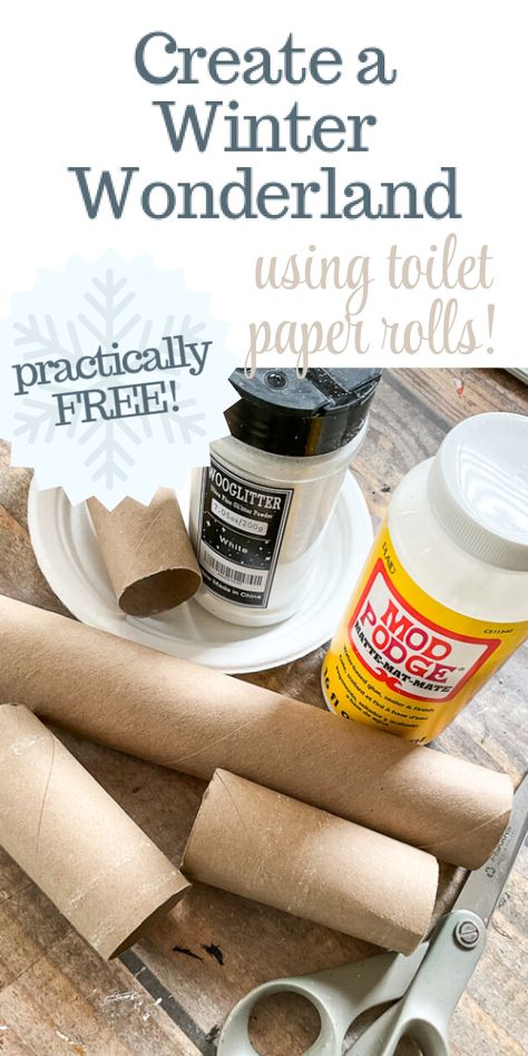 Let me show you how to make snowflakes and icicles using toilet paper rolls! It's practically FREE and seriously so easy- you won't want to stop creating!! I just hope you've been saving your toilet paper rolls for this one.... What To Do With Paper Towel Rolls, Paper Towel Roll Snowflake, Snowflakes From Toilet Paper Rolls, Crafts With Paper Towel Rolls, Toilet Paper Roll Crafts For Adults Diy, Toilet Paper Roll Crafts Christmas, Toilet Paper Roll Snowflakes, Christmas Toilet Paper Roll Crafts, Toilet Paper Roll Christmas Tree