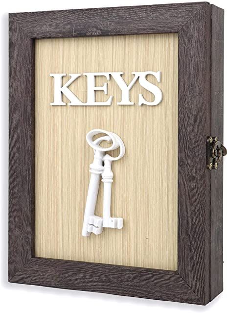 Key Cabinet Ideas, Key Box Ideas, Key Box Holder, Unique Key Holder, Pocket Neighborhood, Entryway Key Holder, Vintage Wood Wall, Key And Letter Holder, Key Holder Diy