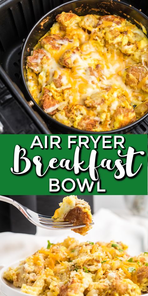 Over Easy Eggs In Air Fryer, Air Fryer Breakfast Quesadilla, Breakfast Ideas In The Air Fryer, Air Fryer Brunch Recipes, Air Fryer Scrambled Eggs, Healthy Air Fryer Breakfast, Air Fryer Breakfasts, Dash Air Fryer Recipes, Air Fryer Camping Recipes