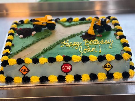 Construction Cake Ideas, Construction Birthday Cakes, Construction Theme Cake, Construction Birthday Party Food, Baby Shower Sheet Cakes, Construction Birthday Cake, Construction Baby Shower, Truck Birthday Cakes, Construction Cake