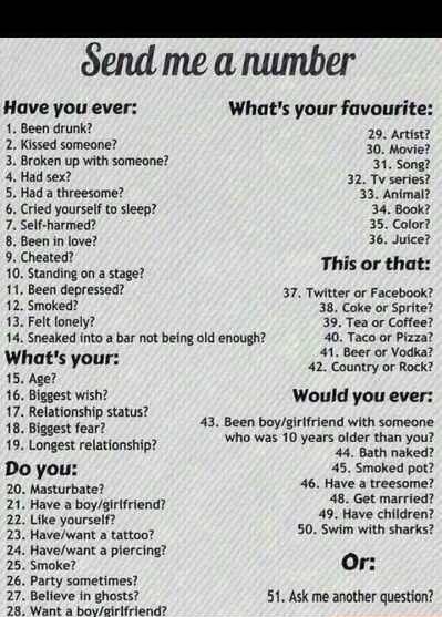 please send me a number!! rele wanna do this(; Send Me A Number Game Instagram Story, Pick A Number Clean, Choose A Number Game, Send A Number Questions Instagram, Send Me A Number Game, Pick A Number Game Questions, Pick A Number Questions, Give Me A Number, Send Me A Number