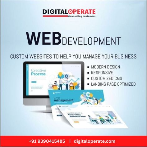 A website must work. A website must be fast. And a website must unquestionably be secure. Digital Operate deliver high-performing, flexible and easy-to-manage web services. Web Development Agency, Digital Marketing Design, Website Development Company, Web Graphic Design, Mobile Application Development, Web Development Company, Web Design Company, Create Website, Web Marketing