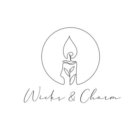 Match Logo Design, Logo Design For Candles, Candle Logos Ideas, Logo For Candle Business, Candles Logo Design, Candle Logo Design Ideas, Candle Shop Logo, Candle Business Logo, Candle Graphic