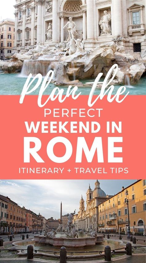 two days in Rome Rome In 2 Days, Places To Visit In Rome, What To Do In Rome, Weekend In Rome, Italy Guide, 2 Days In Rome, Rome Itinerary, Rome Travel Guide, Weekend Itinerary