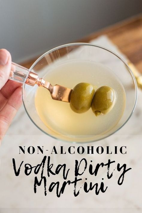 Mock Martini Recipes, Non Alcoholic Party Games, Non Alcoholic Gin Recipe, Non Alcoholic Vodka, Mocktails Non Alcoholic Martini, Martini Mock Tail, Ritual Mocktails, Martini Mocktail Recipe, Non Alcoholic Martini