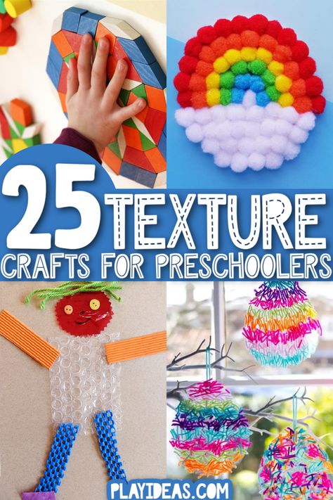 Collage Activity For Preschoolers, Preschool Texture Art, Texture Activities For Kindergarten, Texture Crafts For Preschool, Texture Art Projects For Kindergarten, Texture Art For Kindergarten, Visual Art For Preschoolers, Texture Art For Preschoolers, Kindergarten Texture Art