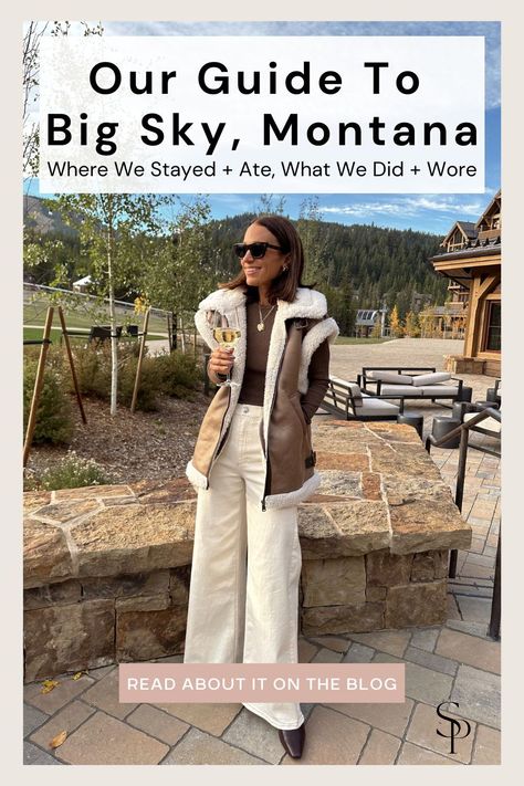 Are you planning a trip to Montana soon? This was our first time in Big Sky, so we didn’t know exactly what to expect, but it was truly such an epic experience. We jammed as much as we could into the three full days that we had, and I’m sharing a breakdown of what we did each day here on the blog! Read more for lodging, food, and fashion recommendations and start planning your vacation today! Fall Weekend Trip Outfits, Big Sky Montana Restaurants, Montana Big Sky, Bozeman Montana Fall Outfits, Montana Spring Outfits, Big Sky Montana Fall, Montana Girls Trip, Bozeman Montana Winter Outfits, Summer Montana Outfits