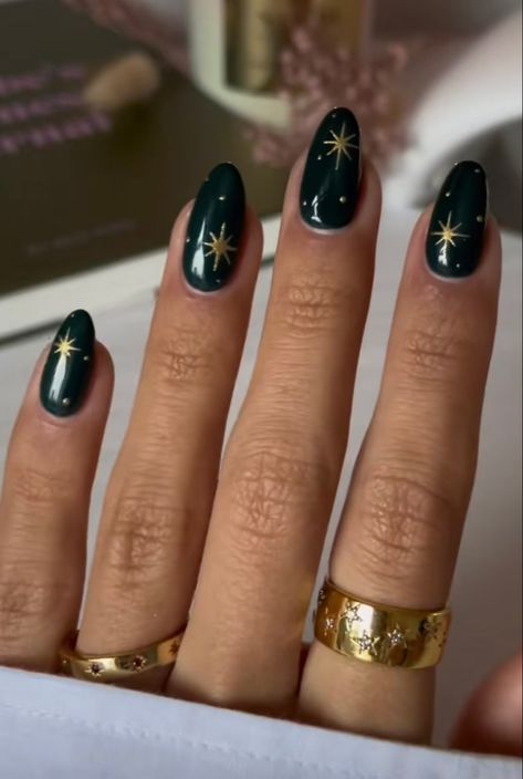 Starry Nails, Star Nail Designs, Designs For Short Nails, Navy Nails, December Nails, Art Deco Nails, Moon Nails, Festival Nails, Bedroom Goals