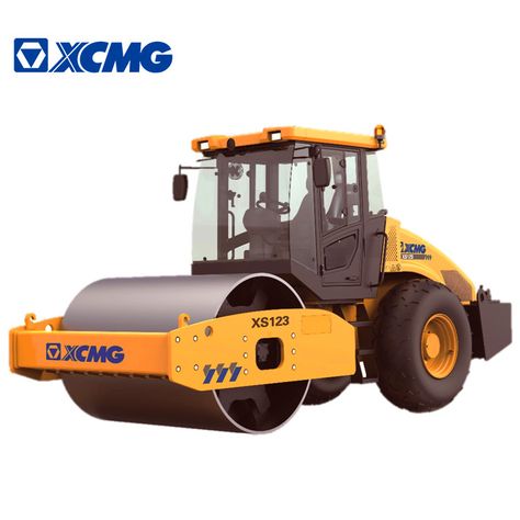 XS123 single drum roller is medium, self-propelled, full-hydraulic vibratory roller, has the big exciting force, high compaction efficiency, good compaction quality, used mainly for compaction operation of base coarse, sub-base coarse, stone filling of high-speed railway, high-grade highway, airport, harbor, dams and industrial construction site. Industrial Construction, Road Roller, Motor Grader, Wrestling Divas, Cummins Engine, Construction Site, Heavy Equipment, Cummins, Diesel Engine