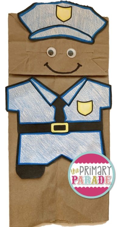 Community Helpers Preschool Theme - The Primary Parade Community Helpers Books Preschool, Police Officer Crafts Preschool, Police Crafts For Preschool, Community Helpers Crafts For Toddlers, Police Officer Crafts, Community Helpers Art, Community Helpers Week, Preschool Community Helpers Theme, Community Helpers Preschool Crafts