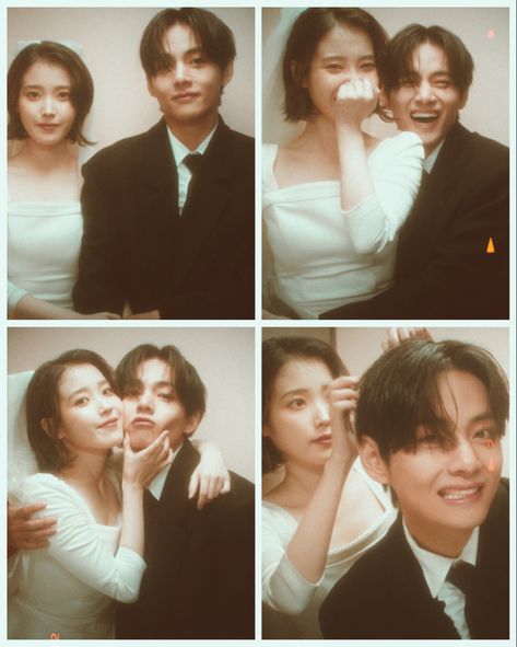 IU and Taehyung “Love wins all” MV Photobooth Wedding Pictures, Love Wins All V And Iu Wallpaper, Cute Couple Photobooth, Love Wins All Iu Taehyung, Taehyung Love Wins All, Love Wins All, Iu Love Wins All, Couple Photobox, Photo Booth Couples