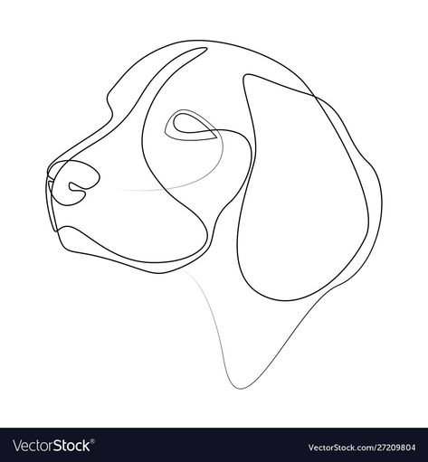 Beagle One Line Drawing, Beagle Silhouette Tattoo, Beagle Tattoo Minimalist, Beagle Line Drawing, Beagle Line Tattoo, Beagle Line Art, Beagle Outline Tattoo, Beagle Outline, Beagle Tattoo Ideas