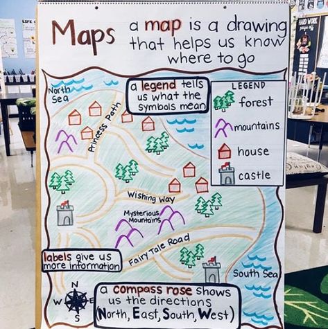 20 Hands-On Ways For Kids to Learn Map Skills - We Are Teachers Social Studies Maps, Teaching Maps, 3rd Grade Social Studies, Kindergarten Social Studies, 6th Grade Social Studies, Map Projects, Map Activities, Maps For Kids, Map Skills