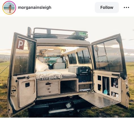 Troopy Landcruiser, Troopy Camper, Dry Cabin, Toyota Camper, Tiny House Camper, Van Life Diy, Small Space Design, Camper Conversion, Van Life