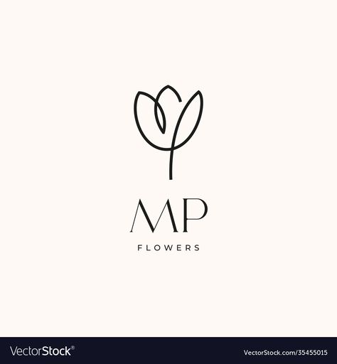 Tulip Logo Design, Tulip Symbol, Nursery Branding, Logo Flor, Pastel Logo, Tulips Design, Mp Logo, Flower Branding, Flower Logo Design