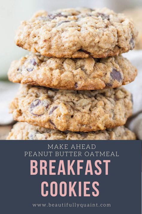 Breakfast Cookies Healthy Oatmeal Peanut Butter, Breakfast Cookies Peanut Butter, Chocolate Peanut Butter Breakfast Cookies, Peanut Butter Breakfast Recipes, Healthy Breakfast Cookies Recipes, Healthy Breakfast Cookies For Kids, Breakfast Weekday, Peanut Butter Oatmeal Breakfast Cookies, Breakfast Cookies For Kids