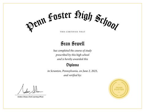 Parchment Exchange - Leader in eTranscript Exchange Highschool Diploma, Penn Foster High School, School Diploma, High School Diploma, Baby Stuff, See More, The Fosters, High School, Career