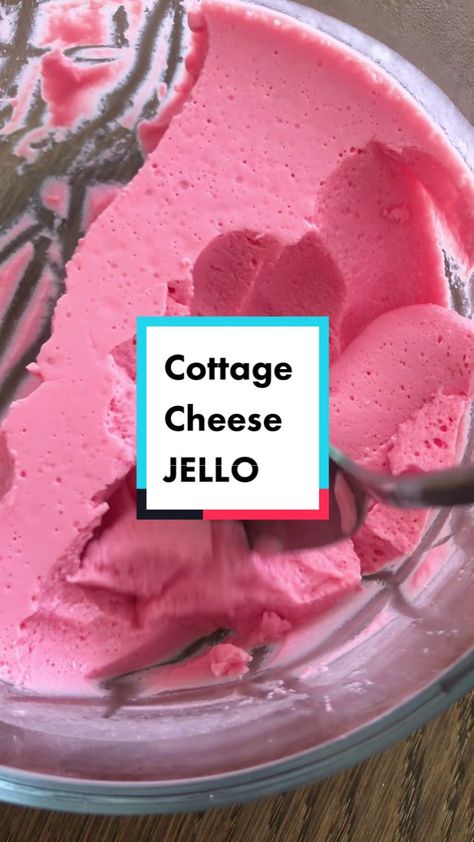 Trying out cottage cheese jello using the recipe by @Maddi Bazzocco 😁... | TikTok Jello Cottage Cheese Salad, Cottage Cheese Jello, Cottage Cheese Dessert Recipes, Cheese Salad Recipes, Cottage Cheese Recipes Healthy, Jello Mold Recipes, Cottage Cheese Dips, Cottage Cheese Desserts, Cottage Cheese Salad