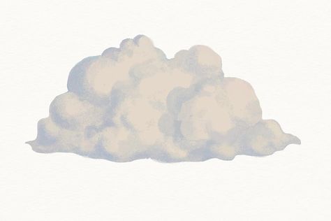 Kawaii, Nature, White Cloud Aesthetic, Clip Art Aesthetic, Clipart Aesthetic, Aesthetic Illustrations, Cloud Clipart, Cloud Illustration, Cloud Stickers