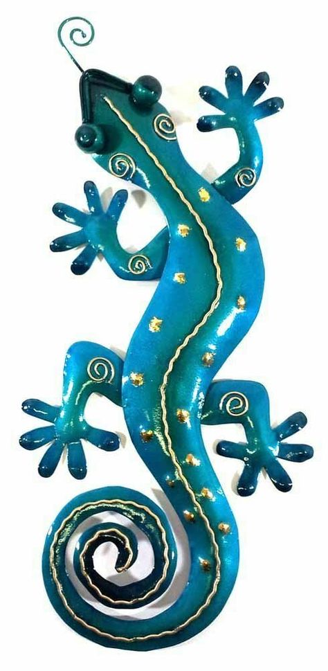 New Contemporary Metal Wall Art Picture Or Sculpture – Small Blue Tropical Gecko 5060362172741 | eBay in 2022 | Gecko wall art, Metal gecko wall art, Contemporary metal wall art Metal Gecko Wall Art, Gecko Wall Art, Classe D'art, Painting Shower, Contemporary Metal Wall Art, Popular Crafts, Sculptures Céramiques, Garden Wall Art, Wall Sculpture Art