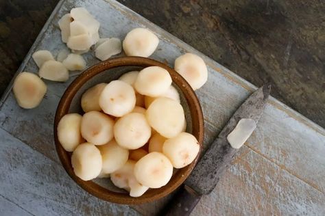 How To Cook Water Chestnuts – The Complete Guide - Foods Guy Asian Rice, Water Chestnut, Workout Smoothies, Water Chestnuts, Buddy Workouts, How To Cook, Protein Powder, Greek Yogurt, Chestnut