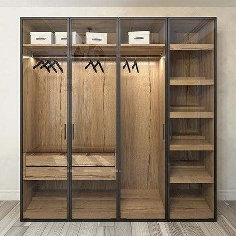 Closet Design Layout, Wardrobe Door Designs, Luxury Closets Design, Bedroom Cupboard Designs, Wardrobe Interior Design, Closet Layout, Wardrobe Room, Closet Decor, Bedroom Closet Design