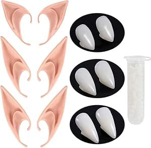 Pixie Ears, Teeth Fangs, Denture Adhesive, Elf Cosplay, Fairy Cosplay, Fairy Ears, Vampire Fangs, Vampire Teeth, Elf Ears