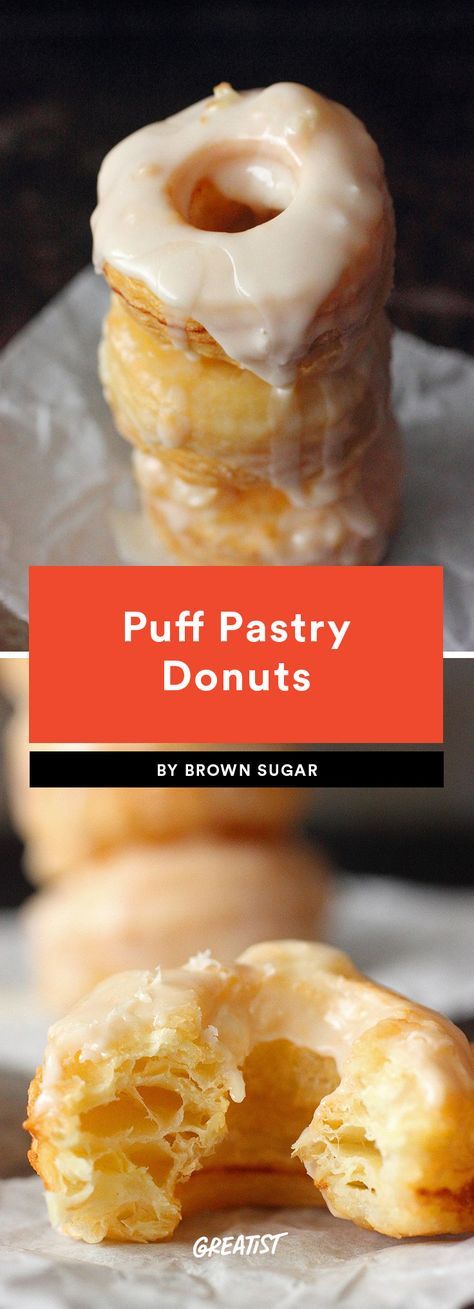 Cronut Recipe, Puff Pastry Recipes Dessert, Cake Pastries, Puffed Pastry, Pastries Recipes Dessert, Puff Pastries, Puff Pastry Desserts, Easy Puff Pastry, Cronut