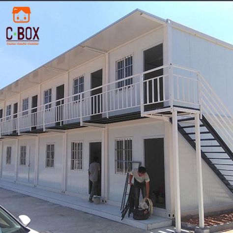 Leading Rent Sandwich Panel Detachable Container House Suppliers,Manufacturers - Chinacontainers.com Container Van House, Container Van, Hostels Design, Temporary Housing, Steel Structure Buildings, Boarding House, Prefabricated Houses, Apartment Plans, Modular Building