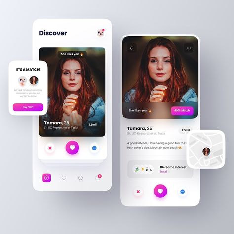 @uiuxforfun shared a photo on Instagram: “Dating App Concept 💘” • Mar 1, 2021 at 1:02pm UTC Interface Design, Ux Tips, Ux Researcher, App Concept, App Interface Design, Ui Ux Designer, App Interface, Good Listener, Dating App