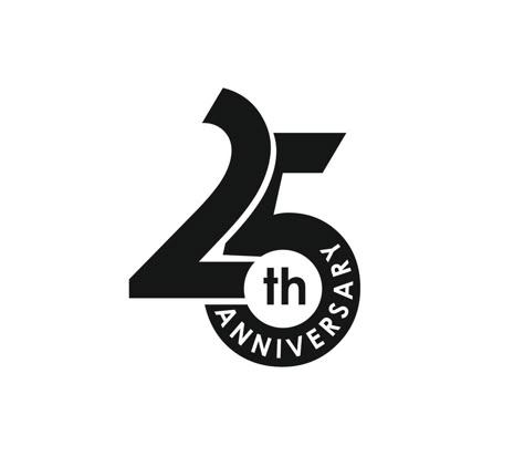 Logo Aniversario, 25 Logo, Anniversary Logos, Negative Space Design, Anniversary Design, Anniversary Banner, Happy 25th Birthday, Sticker Illustration, Badge Icon