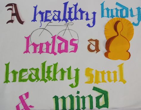 #health is wealth, take care of your health #slogan writing Slogan Design Ideas Background Aesthetic, Slogan About Health, Slogan Design Ideas Background, Slogan Design Ideas, Product Slogans, Canva Free Elements, Health Slogans, Kindergarten Report Cards, Social Awareness Campaign