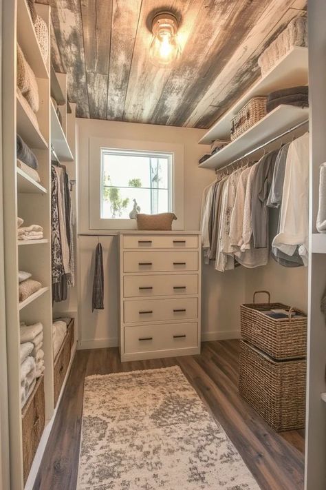 "Create a dream Walk-In Closet on a budget with this DIY project! 🛠️👗 Perfect for maximizing storage and style. #DIYCloset #WalkInClosetDIY #BudgetFriendlyDecor" Closet On A Budget, Small Walk In Closet Organization, Small Master Closet, Diy Walk In Closet, Organizing Walk In Closet, Master Closet Design, Small Walk In Closet, House Closet, Creative Closets