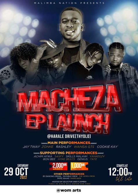 Music show Poster designed for Malawian artists #design #pinterest #pinterestboardgroups #pinterestmarketing #love #creative Music Show Poster, Show Flyer Design, Show Flyer, Pinterest Marketing, Flyer Design, Poster Design, Movie Posters, Music, Design