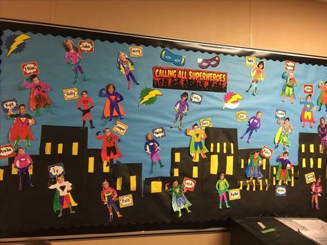 Superhero Teacher, Superhero Classroom Theme, Children's Church Crafts, Superhero Classroom, Bible Story Crafts, Super Hero Theme, Classroom Board, Classroom Decor Themes, Classroom Jobs