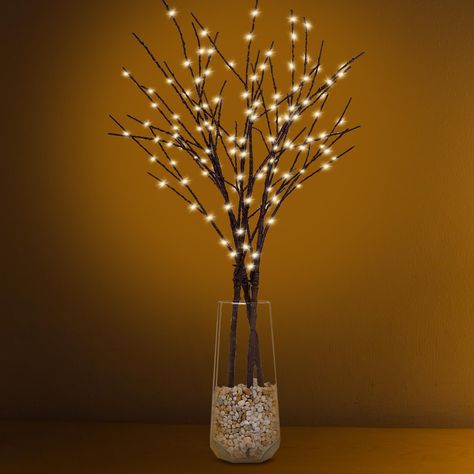 PRICES MAY VARY. Lighted Branches for Vases --- Our white birch tree with lights is carefully crafted by hand, featuring a lifelike brown bark texture and exquisite detailing that makes it a true artwork Long-lasting Lights --- With a total of 150 LED lights, our lighted birch tree has a life span of 30,000 hours. Each branch is 32 inches high and comes with a vase, and simple decoration, creating a romantic atmosphere Timer Function --- This tree branch lights comes with five lighting settings: Birch Tree With Lights, Branches For Vases, Artificial Fireplace, Branch Lights, Artificial Tree Branches, Birch Tree Decor, Fairy Lights In Trees, Vase With Branches, Fireplace Christmas