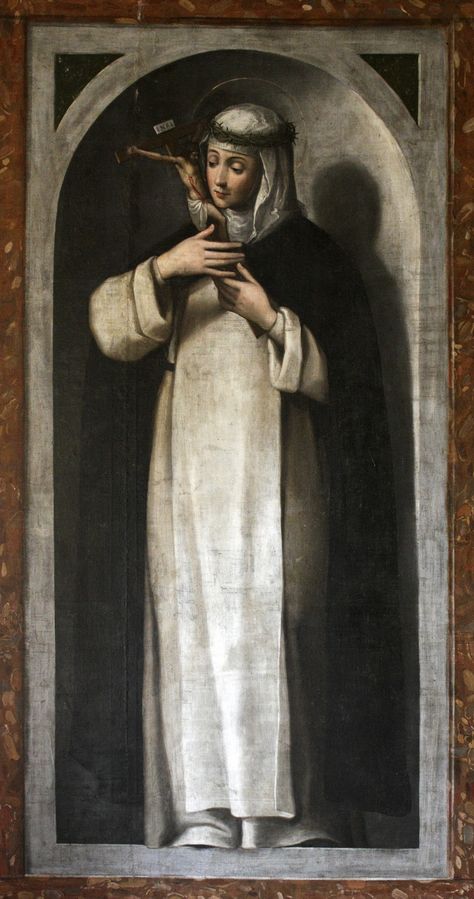 Catherine Of Siena, St Catherine Of Siena, Maria Goretti, Saint Dominic, Saint Catherine, Godly Play, Istoria Artei, Catholic Images, Bride Of Christ